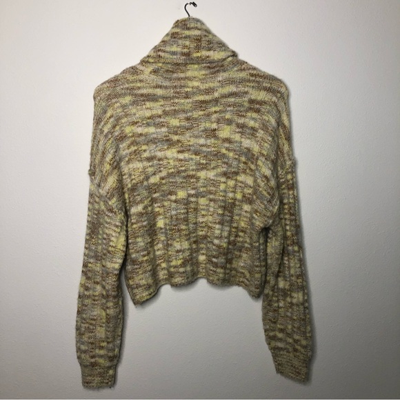 American Eagle Outfitters Cowl Neck Space Dye Crop Sweater S - Picture 7 of 7